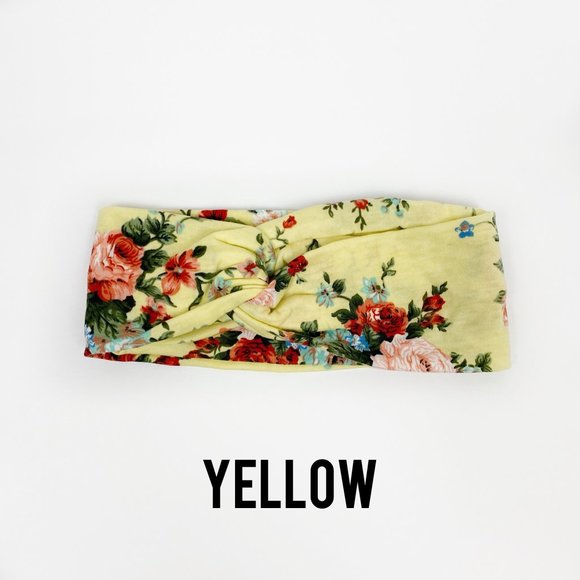 NEW Floral Printed Crisscross Head Wrap - Picture 13 of 14